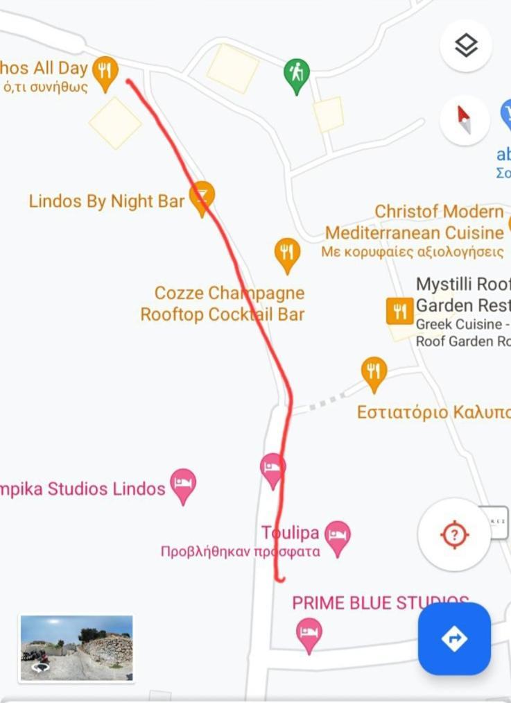 Apartmán Toulipa Lindos Exteriér fotografie